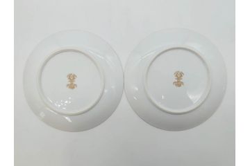 オールドノリタケ　NORITAKE　金彩　繊細なデザインが煌びやかな印象を与えるプレート6枚セット(花、フラワー、皿、洋食器)(R-074121)
