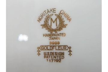 オールドノリタケ　NORITAKE　金彩　繊細なデザインが煌びやかな印象を与えるプレート6枚セット(花、フラワー、皿、洋食器)(R-074121)