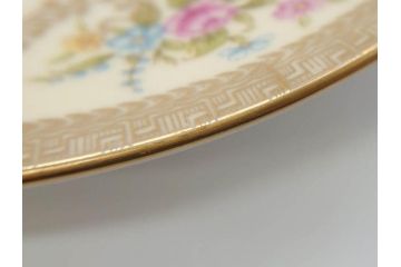 オールドノリタケ　NORITAKE　金彩　繊細なデザインが煌びやかな印象を与えるプレート6枚セット(花、フラワー、皿、洋食器)(R-074122)