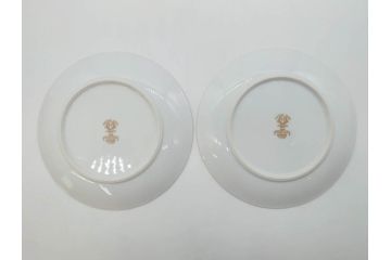 オールドノリタケ　NORITAKE　金彩　繊細なデザインが煌びやかな印象を与えるプレート6枚セット(花、フラワー、皿、洋食器)(R-074122)
