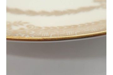 オールドノリタケ　NORITAKE　金彩　繊細なデザインが煌びやかな印象を与えるプレート6枚セット(花、フラワー、皿、洋食器)(R-074122)