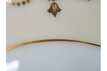 オールドノリタケ　NORITAKE　金彩　洗練されたフォルムが優雅な雰囲気を醸し出すプレート5枚セット(花、フラワー、皿、洋食器)(R-074123)