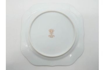 オールドノリタケ　NORITAKE　金彩　洗練されたフォルムが優雅な雰囲気を醸し出すプレート5枚セット(花、フラワー、皿、洋食器)(R-074123)