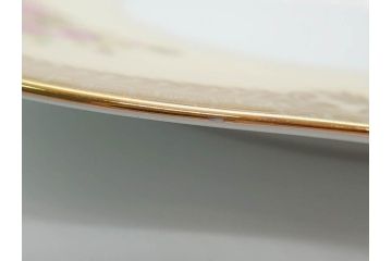 オールドノリタケ　NORITAKE　金彩　洗練されたフォルムが優雅な雰囲気を醸し出すプレート5枚セット(花、フラワー、皿、洋食器)(R-074123)