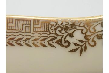 オールドノリタケ　NORITAKE　金彩　洗練されたフォルムが優雅な雰囲気を醸し出すプレート6枚セット(花、フラワー、皿、洋食器)(R-074124)