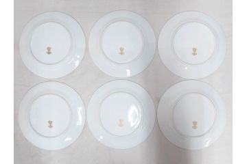 オールドノリタケ　NORITAKE　金彩　ゴールドのデザインが高級感を高めるプレート6枚セット(花、フラワー、皿、洋食器)(R-074125)
