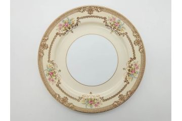オールドノリタケ　NORITAKE　金彩　ゴールドのデザインが高級感を高めるプレート6枚セット(花、フラワー、皿、洋食器)(R-074125)