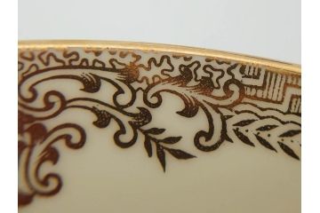 オールドノリタケ　NORITAKE　金彩　ゴールドのデザインが高級感を高めるプレート6枚セット(花、フラワー、皿、洋食器)(R-074125)
