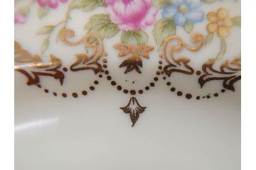 オールドノリタケ　NORITAKE　金彩　ゴールドのデザインが高級感を高めるプレート6枚セット(花、フラワー、皿、洋食器)(R-074125)