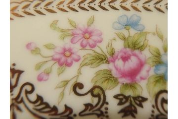 オールドノリタケ　NORITAKE　金彩　ゴールドのデザインが高級感を高めるプレート6枚セット(花、フラワー、皿、洋食器)(R-074125)