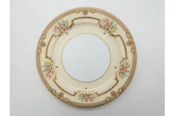 オールドノリタケ　NORITAKE　金彩　ゴールドのデザインが高級感を高めるプレート5枚セット(花、フラワー、皿、洋食器)(R-074126)