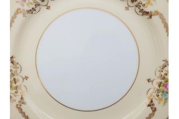 オールドノリタケ　NORITAKE　金彩　ゴールドのデザインが高級感を高めるプレート5枚セット(花、フラワー、皿、洋食器)(R-074126)