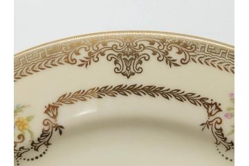 オールドノリタケ　NORITAKE　金彩　ゴールドのデザインが高級感を高めるプレート5枚セット(花、フラワー、皿、洋食器)(R-074126)