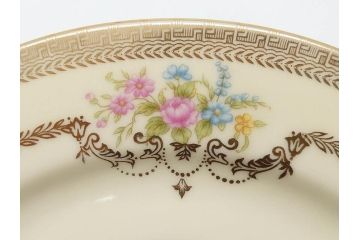 オールドノリタケ　NORITAKE　金彩　ゴールドのデザインが高級感を高めるプレート5枚セット(花、フラワー、皿、洋食器)(R-074126)
