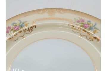 オールドノリタケ　NORITAKE　金彩　ゴールドのデザインが高級感を高めるプレート5枚セット(花、フラワー、皿、洋食器)(R-074126)