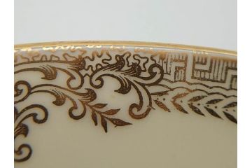 オールドノリタケ　NORITAKE　金彩　ゴールドのデザインが高級感を高めるプレート5枚セット(花、フラワー、皿、洋食器)(R-074126)