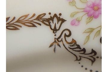 オールドノリタケ　NORITAKE　金彩　ゴールドのデザインが高級感を高めるプレート5枚セット(花、フラワー、皿、洋食器)(R-074126)