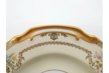 オールドノリタケ　NORITAKE　金彩　幅広いシーンで活躍してくれるオーバルプレート&グレービーボート&ボウルセット(花、フラワー、皿、洋食器、ソースボート、グレイビー)(R-074127)