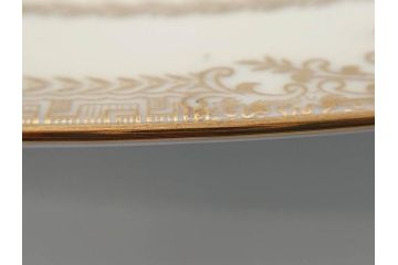 オールドノリタケ　NORITAKE　金彩　幅広いシーンで活躍してくれるオーバルプレート&グレービーボート&ボウルセット(花、フラワー、皿、洋食器、ソースボート、グレイビー)(R-074127)