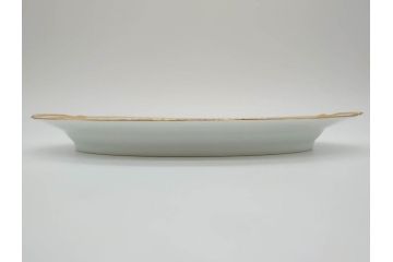 オールドノリタケ　NORITAKE　金彩　幅広いシーンで活躍してくれるオーバルプレート&グレービーボート&ボウルセット(花、フラワー、皿、洋食器、ソースボート、グレイビー)(R-074127)