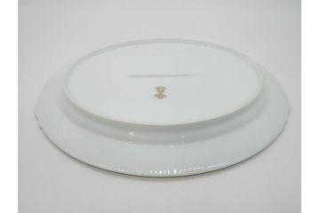 オールドノリタケ　NORITAKE　金彩　幅広いシーンで活躍してくれるオーバルプレート&グレービーボート&ボウルセット(花、フラワー、皿、洋食器、ソースボート、グレイビー)(R-074127)