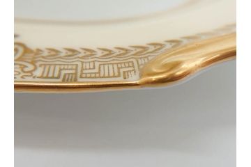 オールドノリタケ　NORITAKE　金彩　幅広いシーンで活躍してくれるオーバルプレート&グレービーボート&ボウルセット(花、フラワー、皿、洋食器、ソースボート、グレイビー)(R-074127)