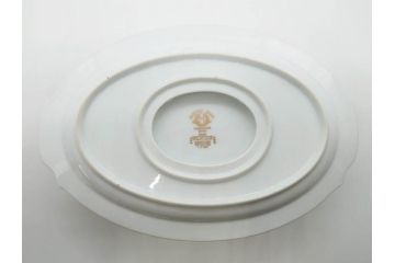 オールドノリタケ　NORITAKE　金彩　幅広いシーンで活躍してくれるオーバルプレート&グレービーボート&ボウルセット(花、フラワー、皿、洋食器、ソースボート、グレイビー)(R-074127)
