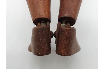フランスビンテージ　木製　色々なポージングができるデッサン人形(デッサン用ドール、人形模型、ウッドマネキン、可動式、モデル人形、ヴィンテージ)(R-074128)