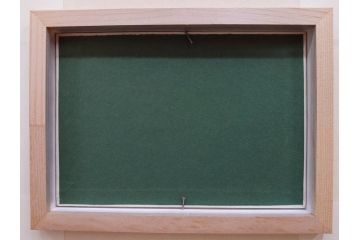 【真作】 京都　日本画家　井上富夫　「花菖蒲」(共シール、絵画、額装、箱付き)(R-074131)