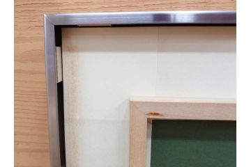 真作　京都　日本画家　井上富夫　「福寿草」(共シール、絵画、額装、箱付き)(R-074132)