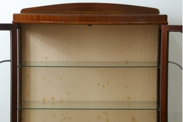 イギリスアンティーク　マホガニー材　猫脚がお洒落なキャビネット　(R-074137)