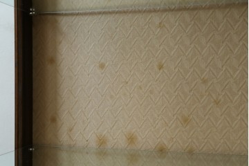 イギリスアンティーク　マホガニー材　猫脚がお洒落なキャビネット　(R-074137)