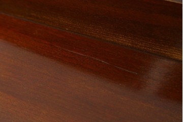 イギリスアンティーク　マホガニー材　猫脚がお洒落なキャビネット　(R-074137)