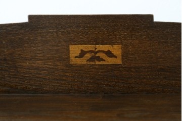 和製アンティーク　上手物!!　栓材　象嵌入り　扉のデザインが目を引く本箱　(R-074142)