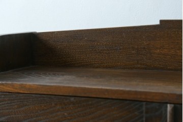 和製アンティーク　上手物!!　栓材　象嵌入り　扉のデザインが目を引く本箱　(R-074142)