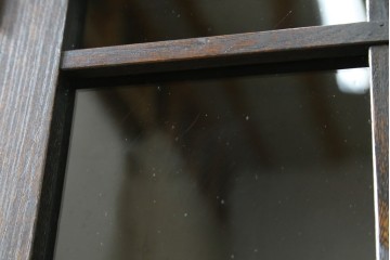 和製アンティーク　上手物!!　栓材　象嵌入り　扉のデザインが目を引く本箱　(R-074142)