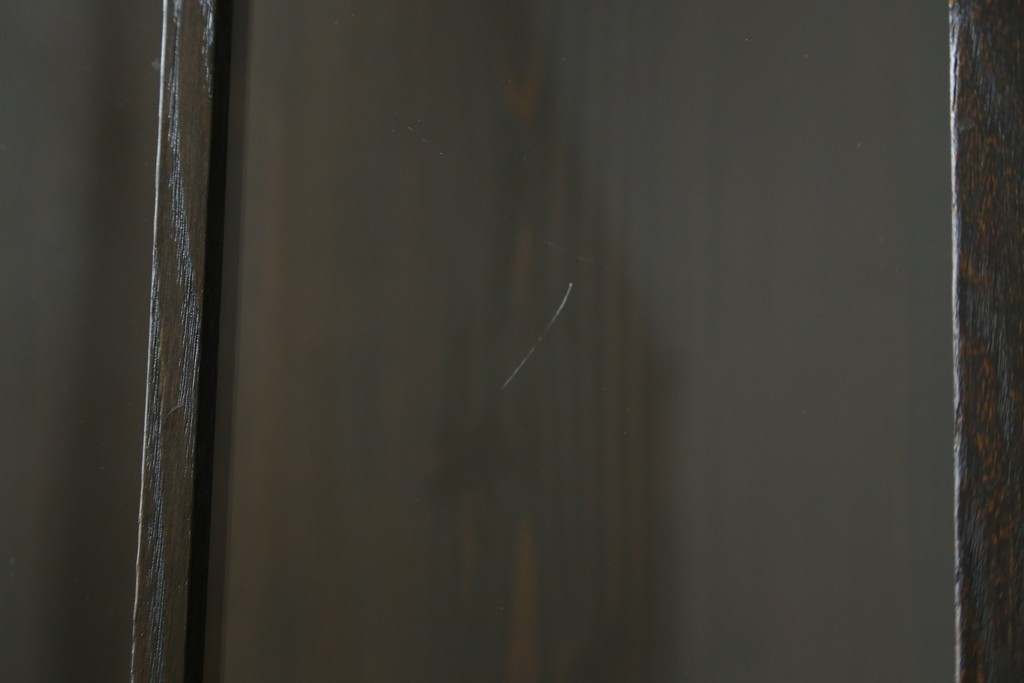 和製アンティーク　上手物!!　栓材　象嵌入り　扉のデザインが目を引く本箱　(R-074142)