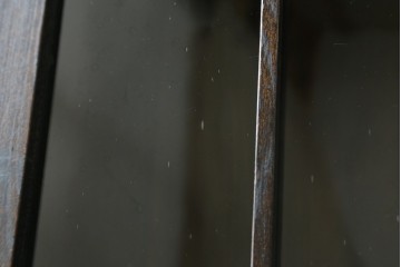 和製アンティーク　上手物!!　栓材　象嵌入り　扉のデザインが目を引く本箱　(R-074142)