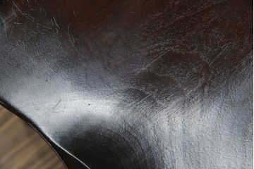 中古　美品!!　松本民芸家具　♯508D型　シックな佇まいが魅力のウィンザーチェア(ウインザーチェア、アームチェア、板座チェア、ダイニングチェア、椅子、イス)(定価約16万円)(R-074151)