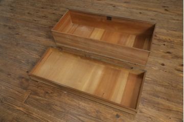 和製アンティーク　大正ロマン!!　タモ材　玉杢　古い洋館の象嵌入り和服タンス(衣装箪笥、着物箪笥、収納箪笥、洋服タンス、チェスト)(R-074153)