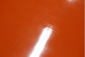 和製アンティーク　艶のある明るい色味が美しい!!　 朱色の漆で塗り直された古い総桐箪笥　(R-074156)
