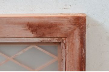 ビンテージ建具　両面ガラス　上品な和を演出する組子欄間1枚(明り取り、明かり取り、ヴィンテージ)(R-074166)