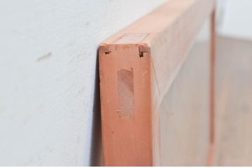 ビンテージ建具　両面ガラス　上品な和を演出する組子欄間1枚(明り取り、明かり取り、ヴィンテージ)(R-074166)