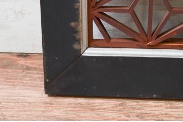 アンティーク建具　和モダンなインテリアにおすすめの組子欄間1枚(明り取り、明かり取り)(R-074168)