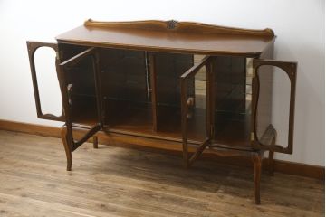 中古　美品　松永工房　品のある佇まいが魅力的なサイドボード(サイドキャビネット、収納棚、戸棚、飾り棚)(定価約43万円)(R-074173)