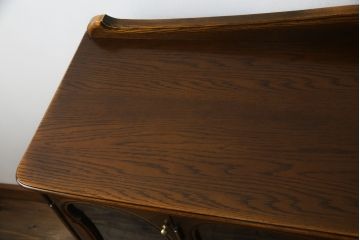 中古　美品　松永工房　品のある佇まいが魅力的なサイドボード(サイドキャビネット、収納棚、戸棚、飾り棚)(定価約43万円)(R-074173)