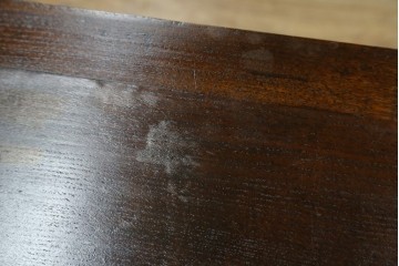 イギリスアンティーク　希少サイズ!!　オーク材　バルボスレッグが目を惹くサイドテーブル　(R-074174)