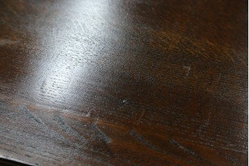 イギリスアンティーク　希少サイズ!!　オーク材　バルボスレッグが目を惹くサイドテーブル　(R-074174)