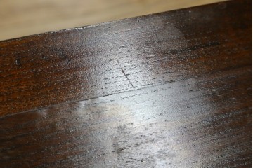 イギリスアンティーク　希少サイズ!!　オーク材　バルボスレッグが目を惹くサイドテーブル　(R-074174)