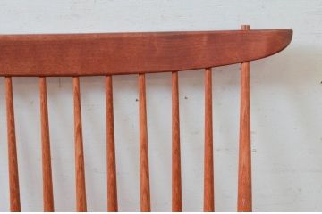 和製ヴィンテージ　小田急ハルク購入　ジョージナカシマ　LOUNGE ARM(ラウンジアーム)　One Arm(ワンアーム、片肘)　CN103　モダンに洗練された左アーム付きラウンジチェア(ジョージ・ナカシマ、アームチェア、イス、椅子、板座チェア、ビンテージ)(R-074176)